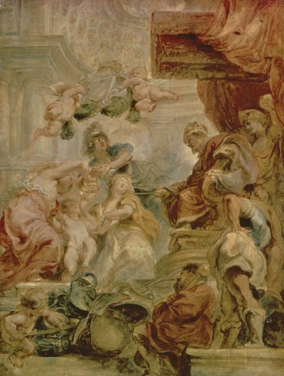 Die Vereinigung der Kronen, 1630-34 von Peter Paul Rubens